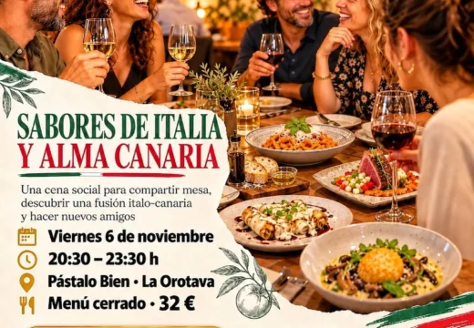 Flavours of Italy and Canarian Soul: Social Dinner