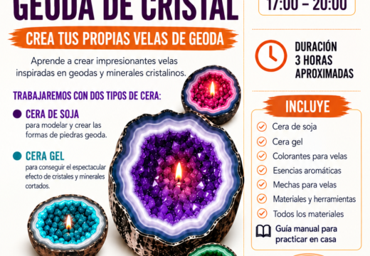 Crystal geode candles at Artland