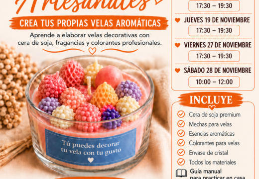 Handmade scented candles at Artland
