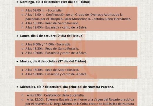 Religious Programme in Honour of Our Lady of the Rosary 2026