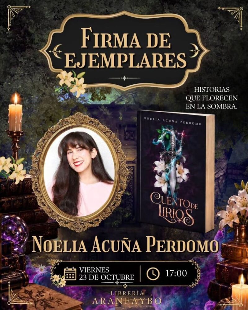 Cuento de Lirios — Signing with Noelia Acuña Perdomo