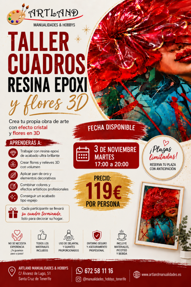 Epoxy resin and 3D flower pictures at Artland