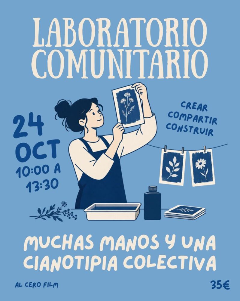 Laboratorio Comunitario — Collective cyanotype workshop