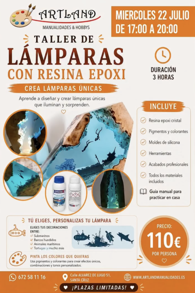 LÁMPARAS CON RESINA EPOXI