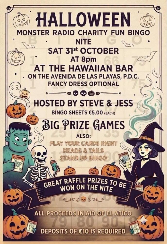 Monster Radio Charity Fun Bingo Night