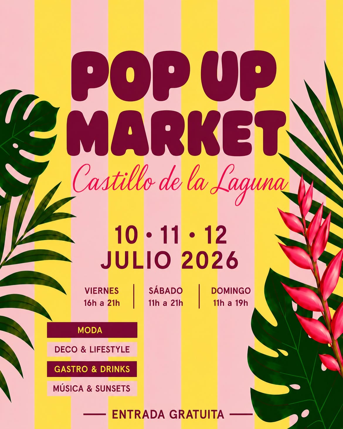 Event image for POP UP MARKET – Castillo de la Laguna, Tenerife (Photo 1)